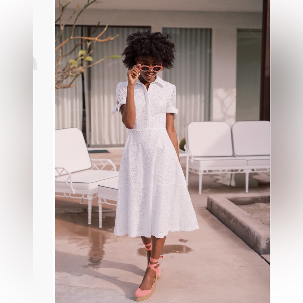 Judith eyelet puff sleeve dress from Gal Meets Glam